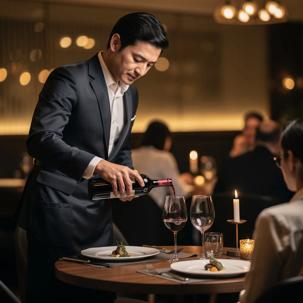 Cena guiada por un Sommelier