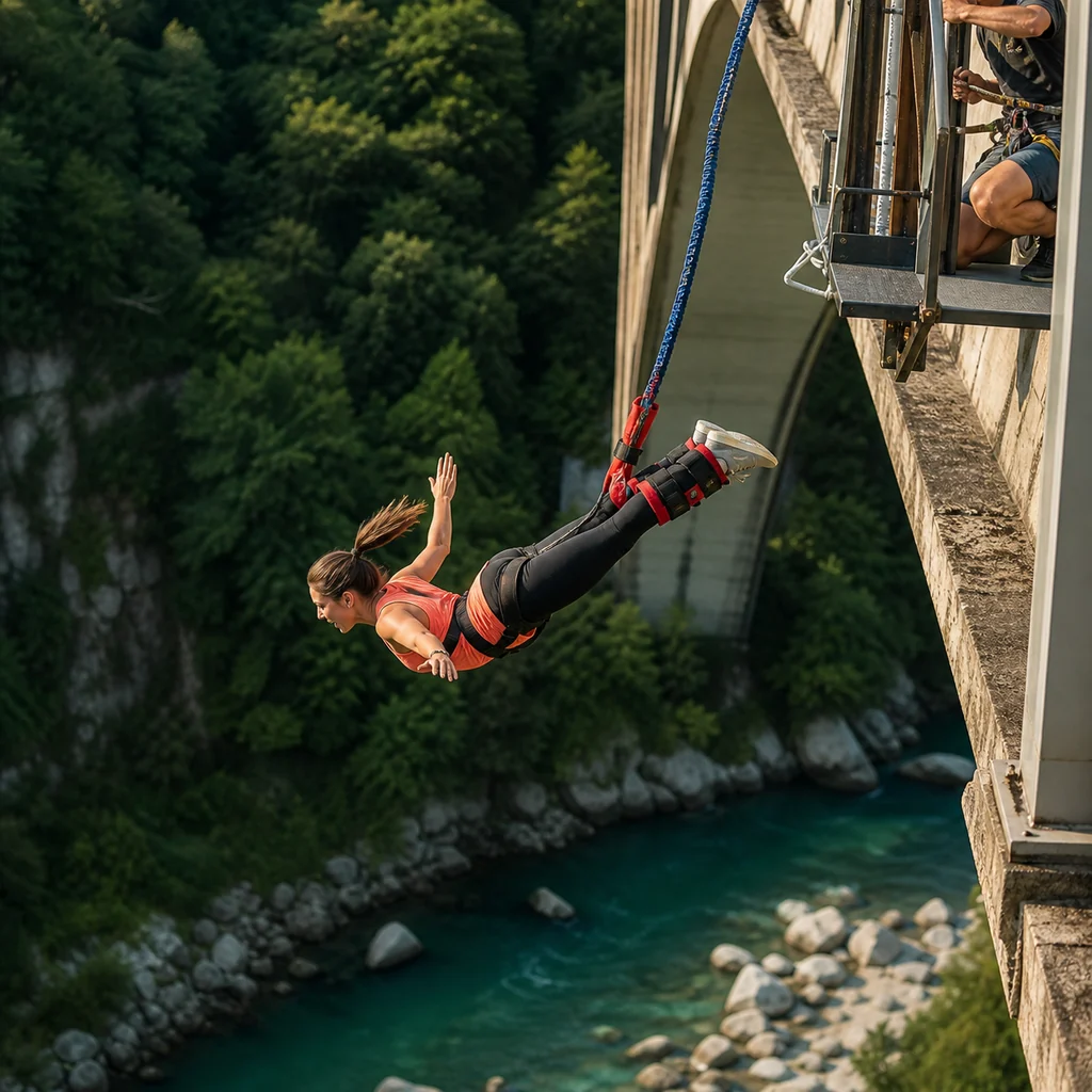 Tirarse en bungee
