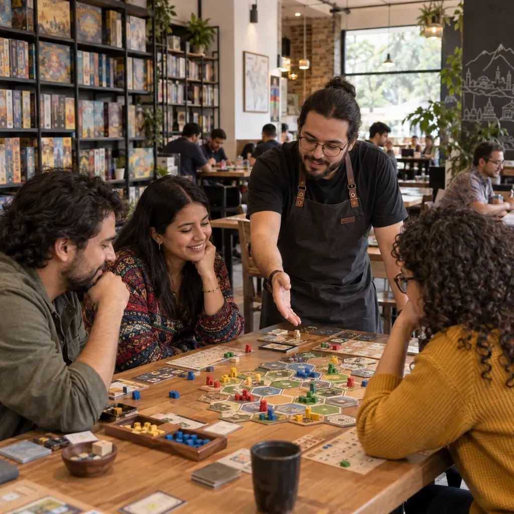 Partida en un Local de Juegos de Mesa